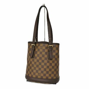 Louis Vuitton Marais Bucket Tote Bag Handbag Shoulder Damier Brown
